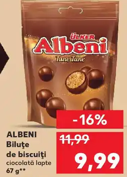 Kaufland ALBENI Biluţe de biscuiţi ciocolată lapte Ofertă