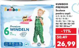 Kaufland KUNIBOO PREMIUM Scutece pentru copii Ofertă