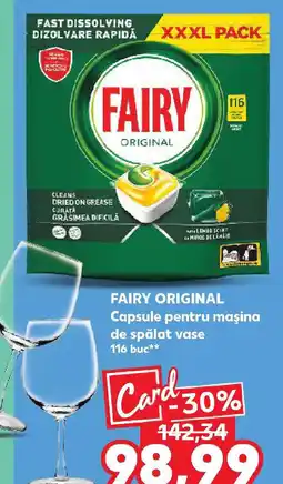 Kaufland FAIRY ORIGINAL Capsule pentru maşina de spălat vase Ofertă