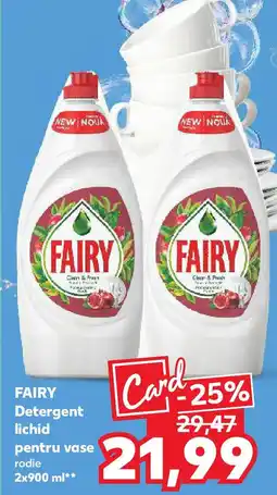 Kaufland FAIRY Detergent lichid pentru vase rodie Ofertă
