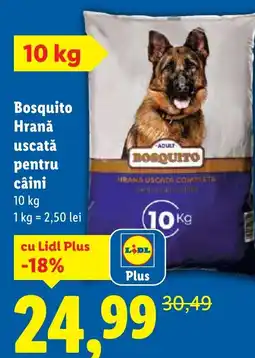 Lidl Bosquito Hrană uscată pentru câini Ofertă