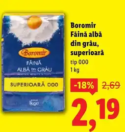 Lidl Boromir Făină albă din grâu, superioară Ofertă