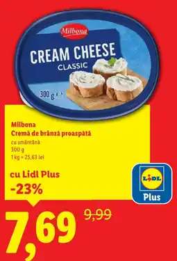 Lidl Milbona Cremă de brânză proaspătă Ofertă