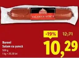 Lidl Baroni Salam cu șuncă Ofertă