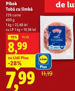 Lidl Pikok Tobă cu limbă Ofertă