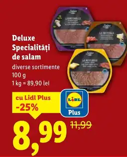 Lidl Deluxe Specialităţi de salam Ofertă