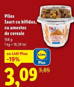 Lidl Pilos Iaurt cu bifidus, cu amestec de cereale Ofertă