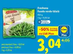 Lidl Freshona Fasole verde tăiată Ofertă