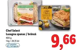 Lidl Chef Select Lasagna spanac / brânză Ofertă