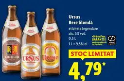 Lidl Ursus Bere blondǎ Ofertă