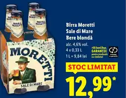 Lidl Birra Moretti Sale di Mare Bere blondă Ofertă
