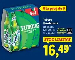 Lidl Tuborg Bere blondă Ofertă