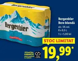 Lidl Bergenbier Bere blondǎ Ofertă