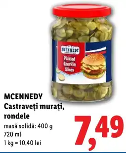 Lidl MCENNEDY Castraveţi murați, rondele Ofertă