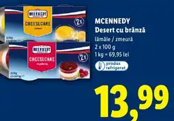 Lidl MCENNEDY Desert cu brânză Ofertă