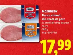 Lidl MCENNEDY Bacon afumat, din spată de porc Ofertă
