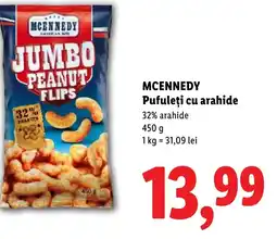 Lidl MCENNEDY Pufuleți cu arahide Ofertă
