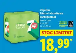 Lidl 7Up Zero Băutură răcoritoare carbogazoasă Ofertă