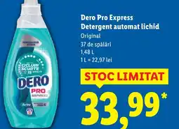 Lidl Dero Pro Express Detergent automat lichid Ofertă