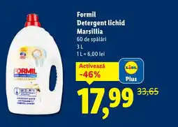 Lidl Formil Detergent lichid Marsillia Ofertă
