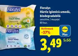 Lidl Floralys Hârtie igienică umedă, biodegradabilă Ofertă