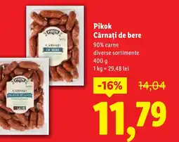Lidl Pikok Cârnaţi de bere Ofertă