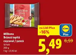 Lidl Milbona Brânză topită caşcaval / șuncă Ofertă