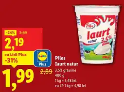 Lidl Pilos laurt natur Ofertă