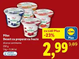 Lidl Pilos Desert cu preparat cu fructe Ofertă