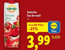 Lidl Solevita Suc de roşii Ofertă