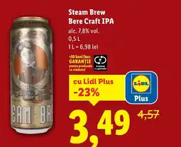 Lidl Steam Brew Bere Craft IPA Ofertă