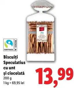 Lidl Biscuiţi Speculatius cu unt şi ciocolată Ofertă