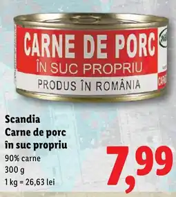 Lidl Scandia Carne de porc în suc propriu Ofertă