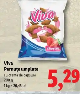 Lidl Viva Pernuțe umplute cu cremă de căpşuni Ofertă