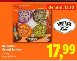 Lidl Halloween Gogoși Berliner Ofertă