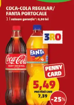 Penny Coca-cola regular/ fanta portocale Ofertă