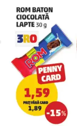 Penny Rom baton ciocolată lapte Ofertă