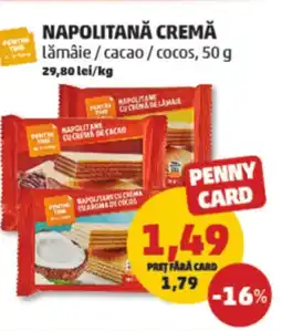 Penny Napolitană cremă lămâie/cacao/cocos Ofertă