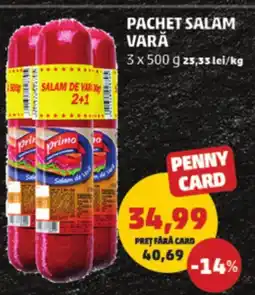 Penny Pachet salam vară Ofertă