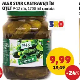 Penny Alex star castraveți în otet 9-12 cm Ofertă