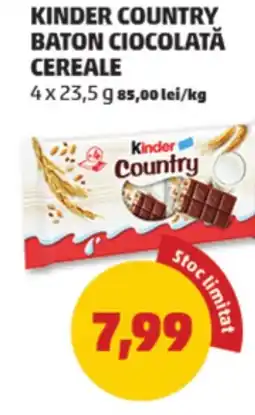 Penny Kinder country baton ciocolată cereale Ofertă