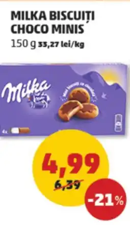 Penny Milka biscuiti choco minis Ofertă