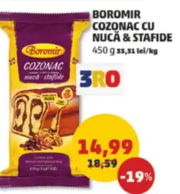 Penny Boromir cozonac cu nucă & stafide Ofertă