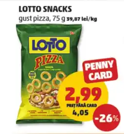Penny Lotto snacks gust pizza Ofertă