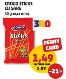 Penny Croco sticks cu sare Ofertă