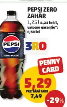 Penny Pepsi zero zahăr Ofertă
