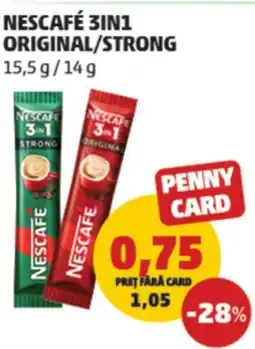 Penny Nescafé 3in1 original/strong Ofertă