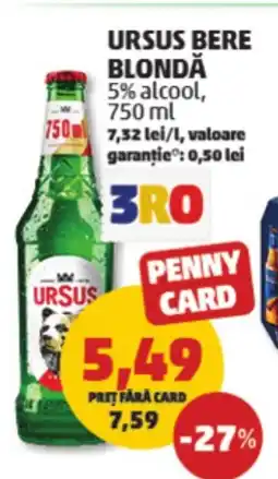 Penny Ursus bere blondă Ofertă