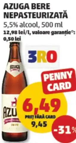Penny Azuga bere nepasteurizată Ofertă