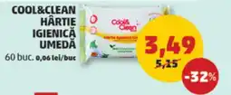Penny Cool&clean hârtie igienică umeda Ofertă